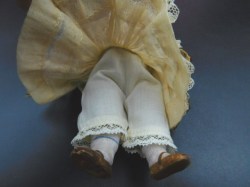 BISQUE DOLL BLUE BOWS B